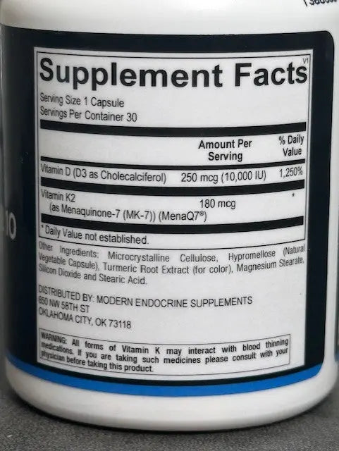 Dynamic D-K2 10 - 60 Count Modern Endocrine