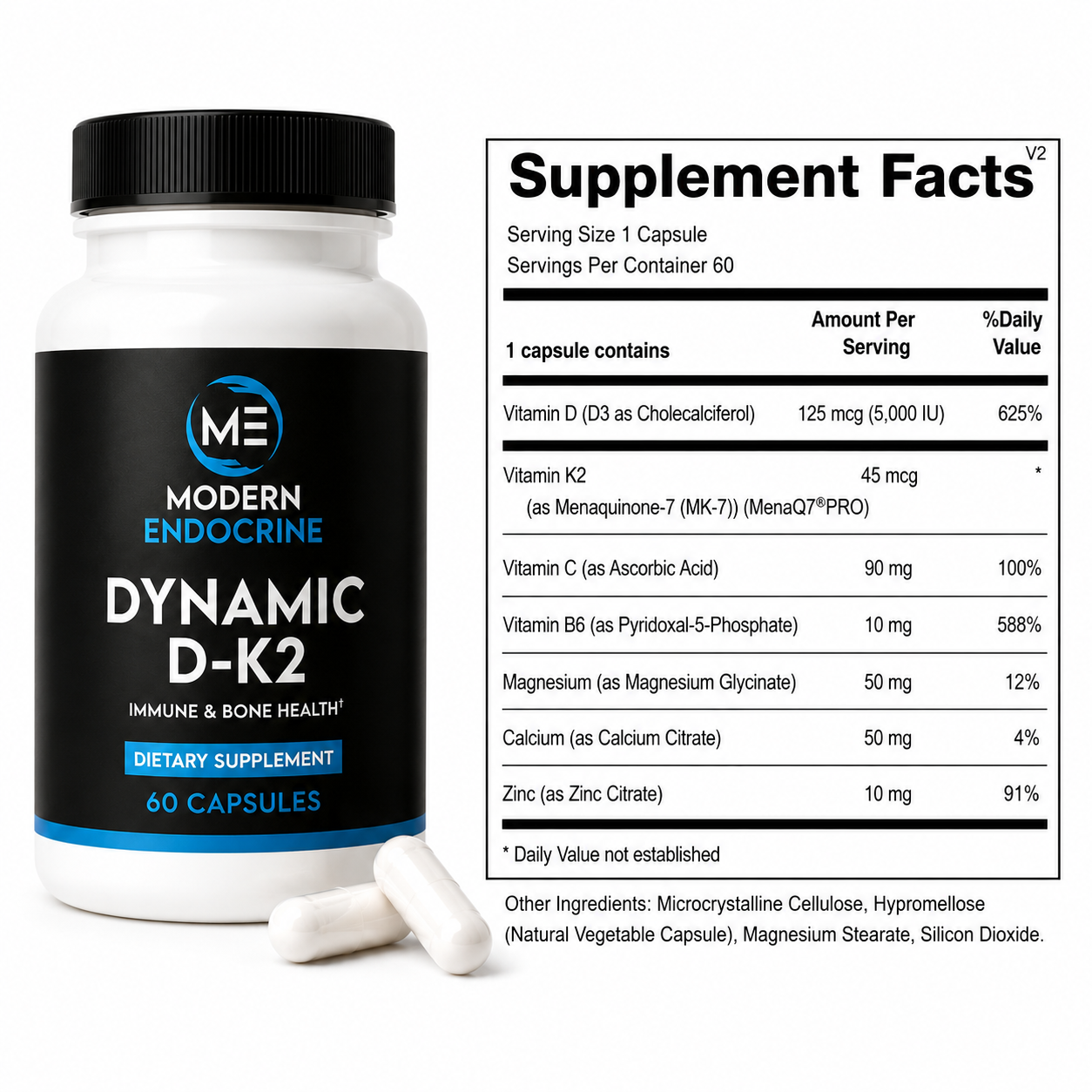 Dynamic D-K2 - 60 Count Modern Endocrine