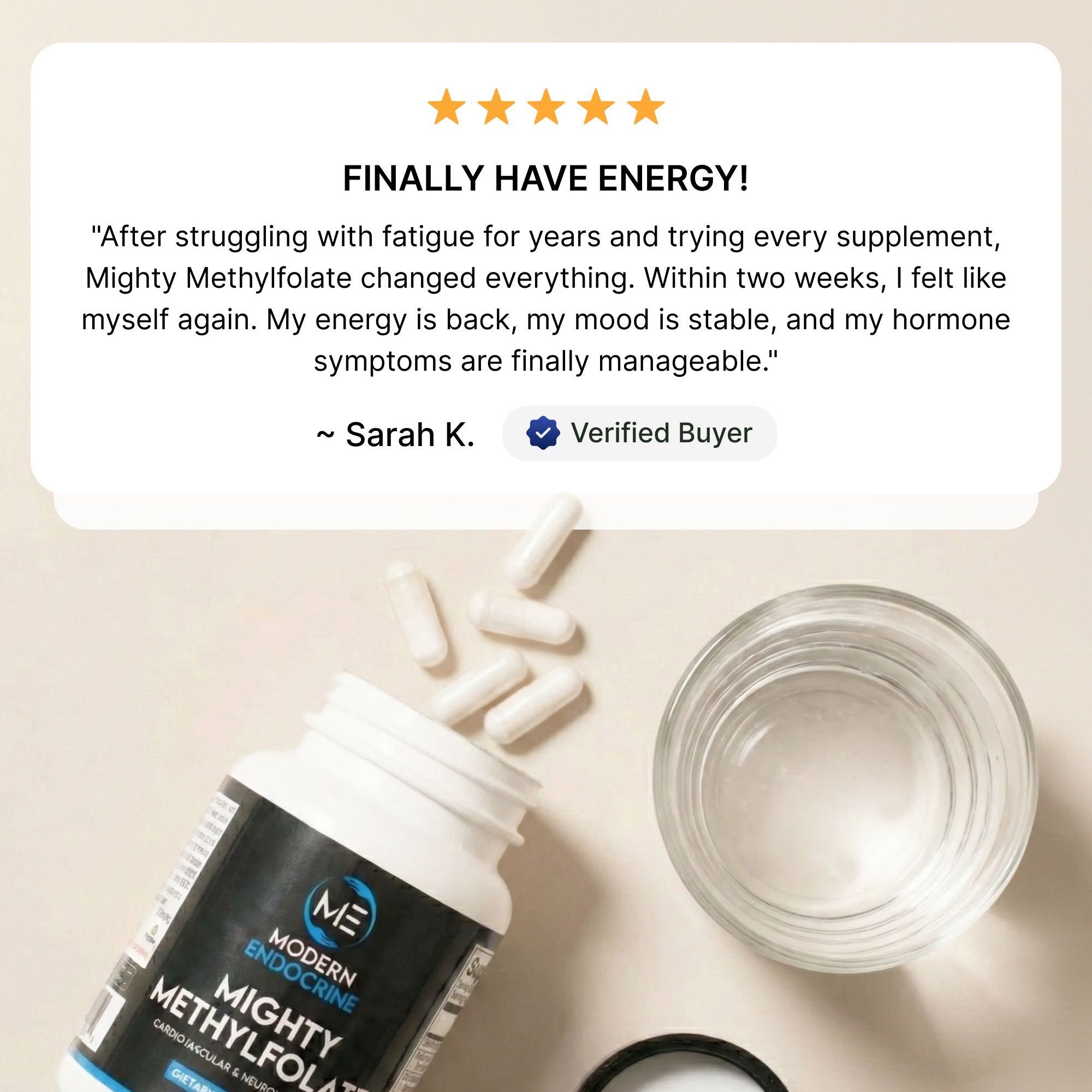 Mighty Methylfolate - 60 Count Modern Endocrine