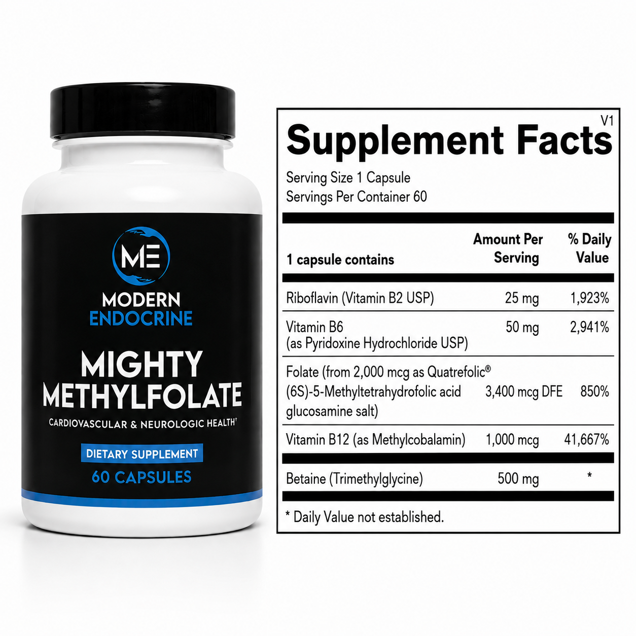 Mighty Methylfolate - 60 Count Modern Endocrine