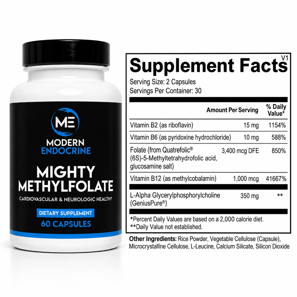 Mighty Methylfolate - 60 Count Modern Endocrine